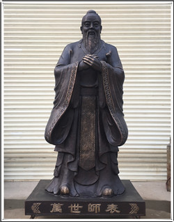 萬(wàn)世師表鑄銅孔子像